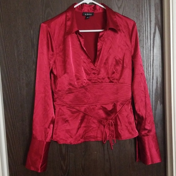 A. Byer Tops - Elegant Long Sleeve Blouse
